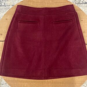 Loft faux suede skirt